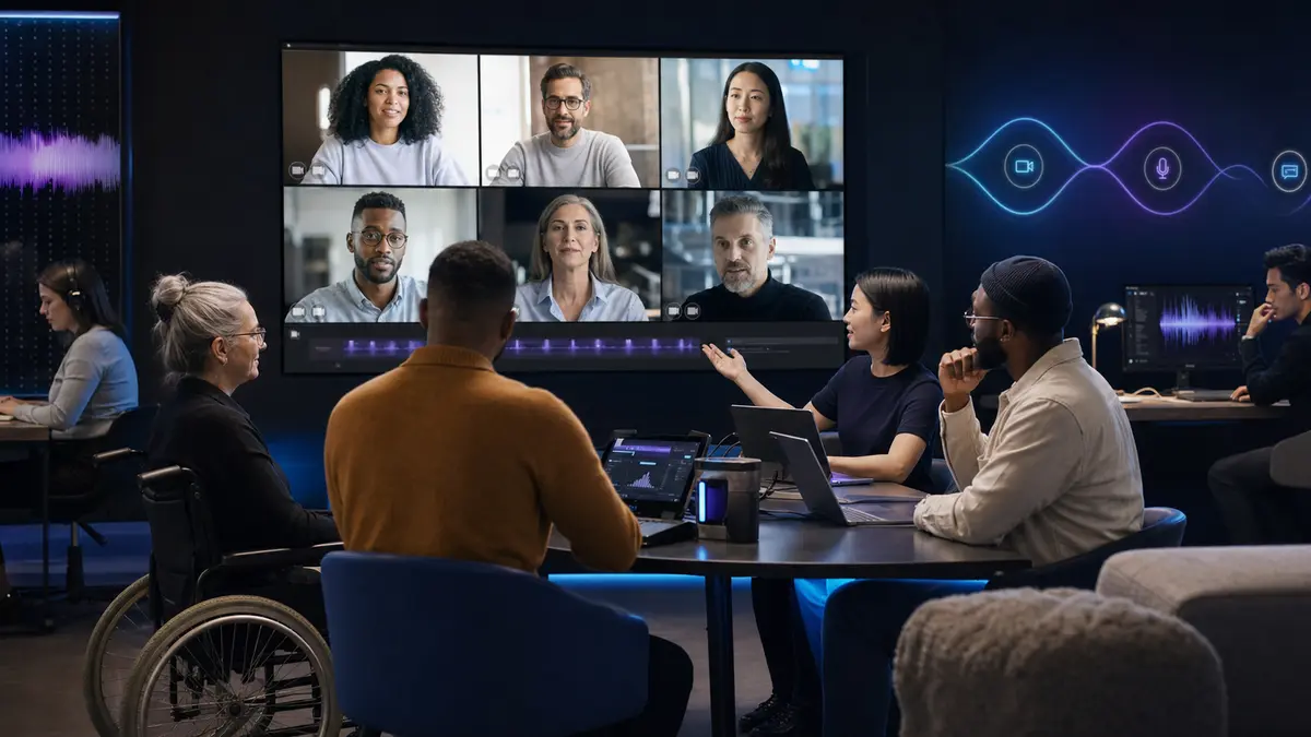 A globally distributed and accessible team collaborating through multiple communication modes