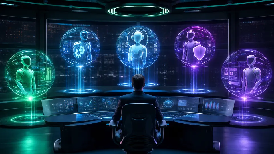 Digital workers operating bounded tasks in a human-supervised workspace
